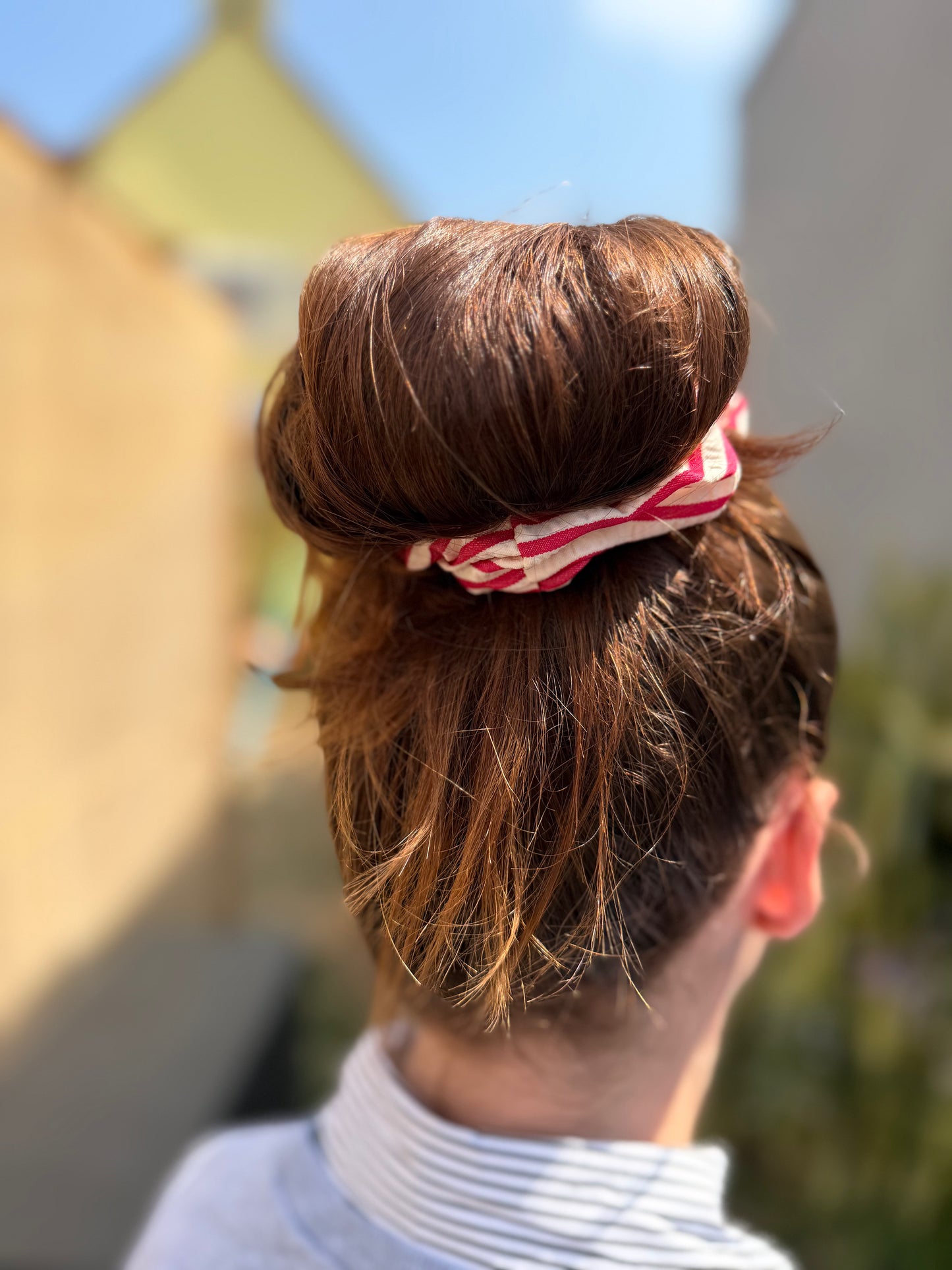 Chouchou XXL Rayures Rouge & Blanc
