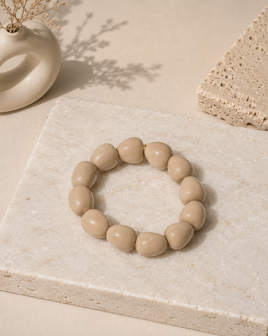 Bracelet Cœur Beige