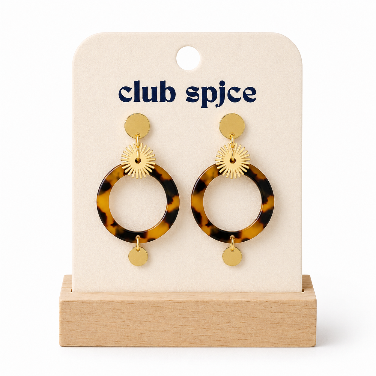 Boucles d’oreilles Écaille Dorée