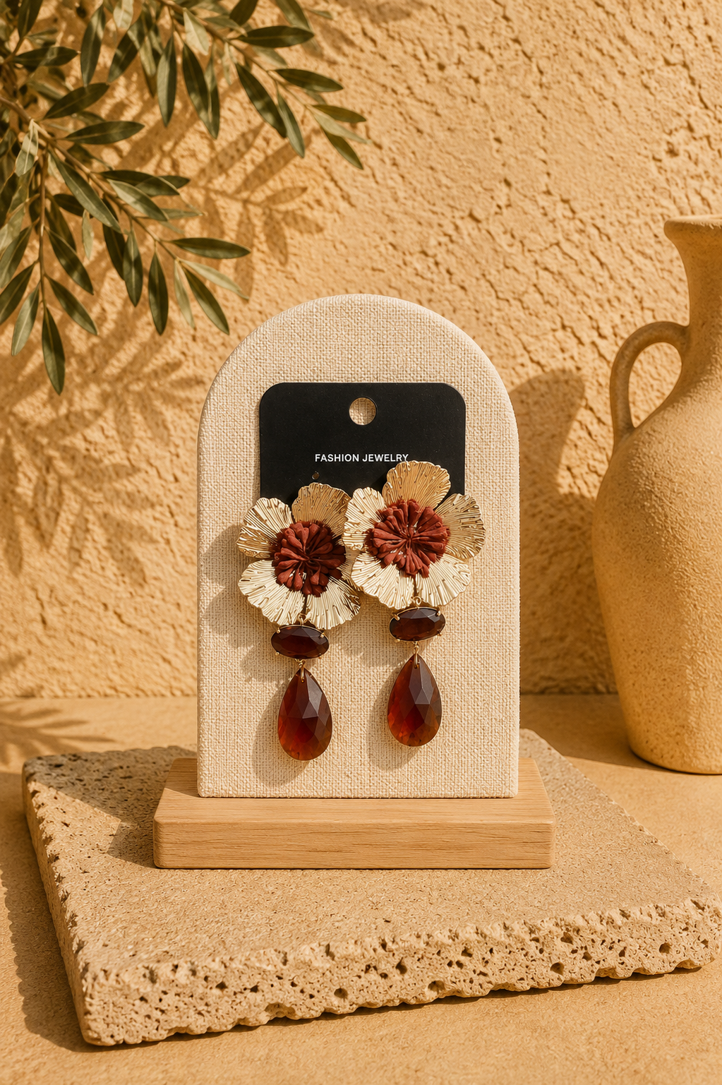 Boucles d’oreilles Camélia