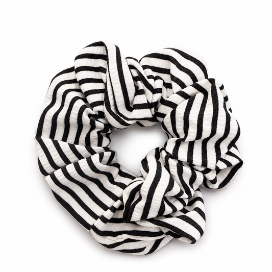 Chouchou XXL Rayures Noir & Blanc