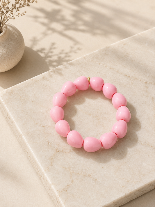 Bracelet Cœur Rose