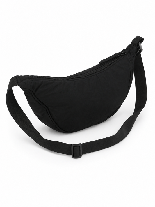 Sac banane en toile canvas – Noir