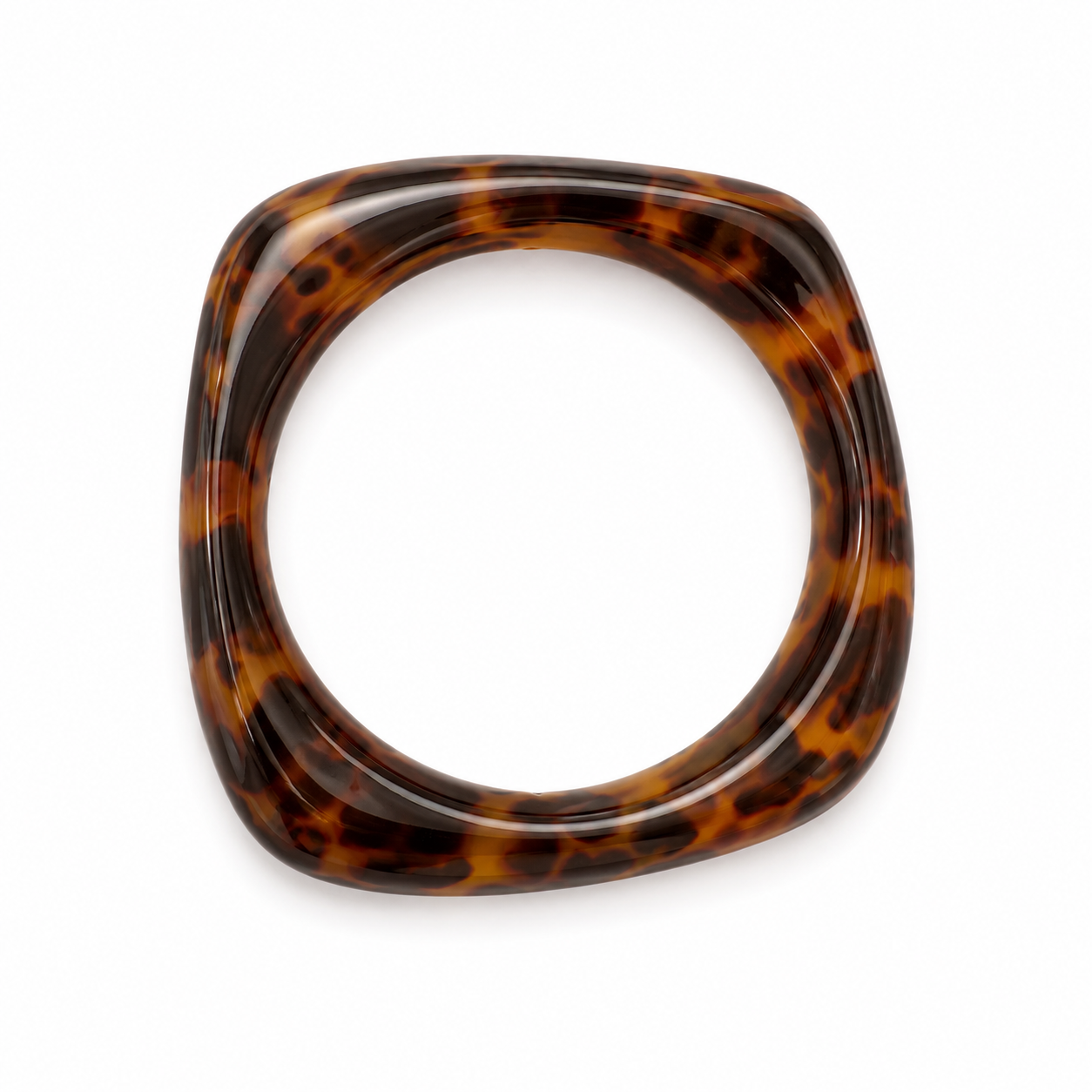 Bracelet en résine effet léopard