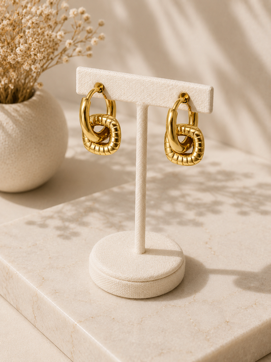 Boucles d’oreilles Maillon Doré