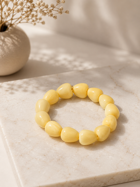 Bracelet Cœur Jaune