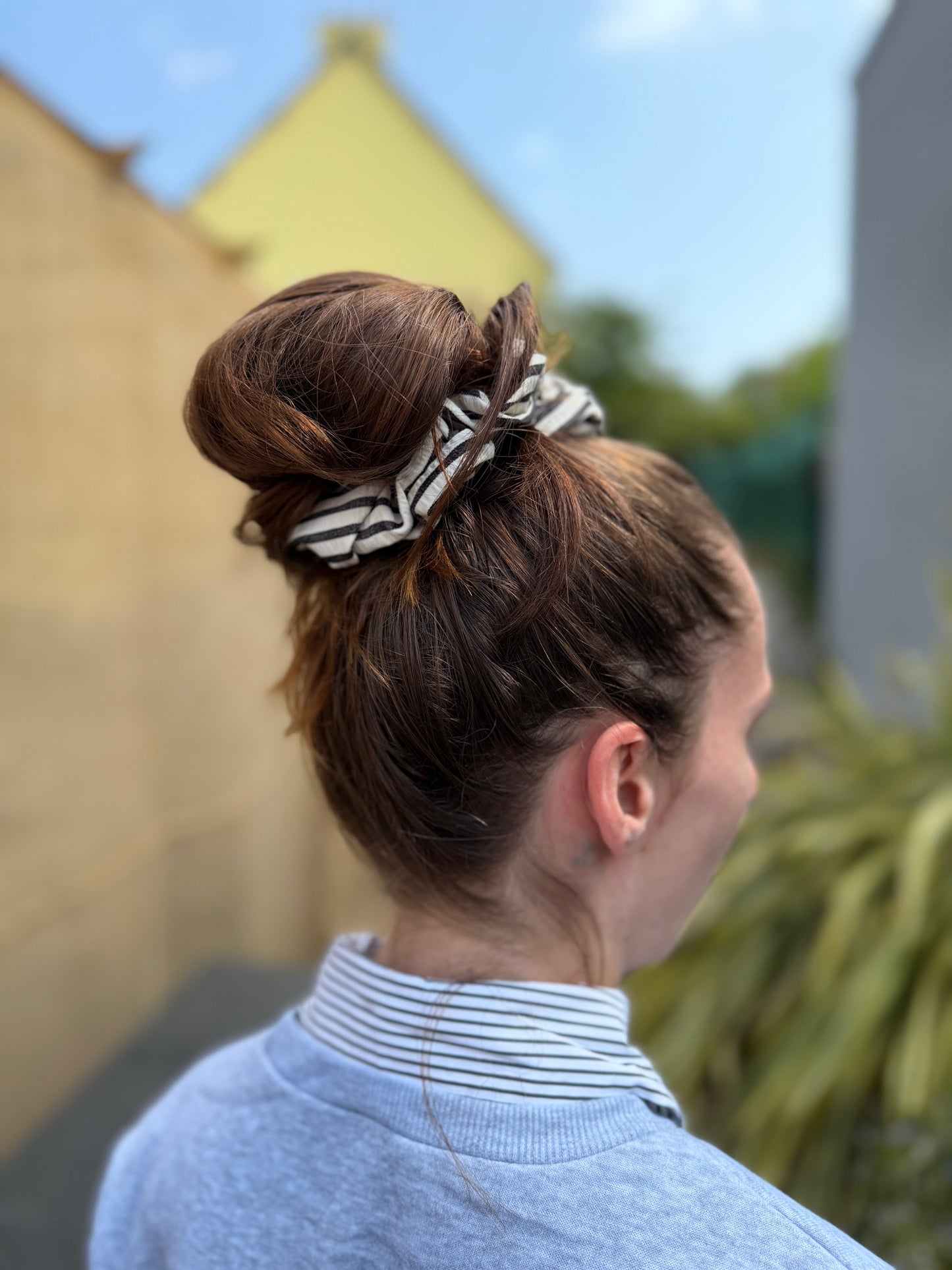 Chouchou XXL Rayures Noir & Blanc