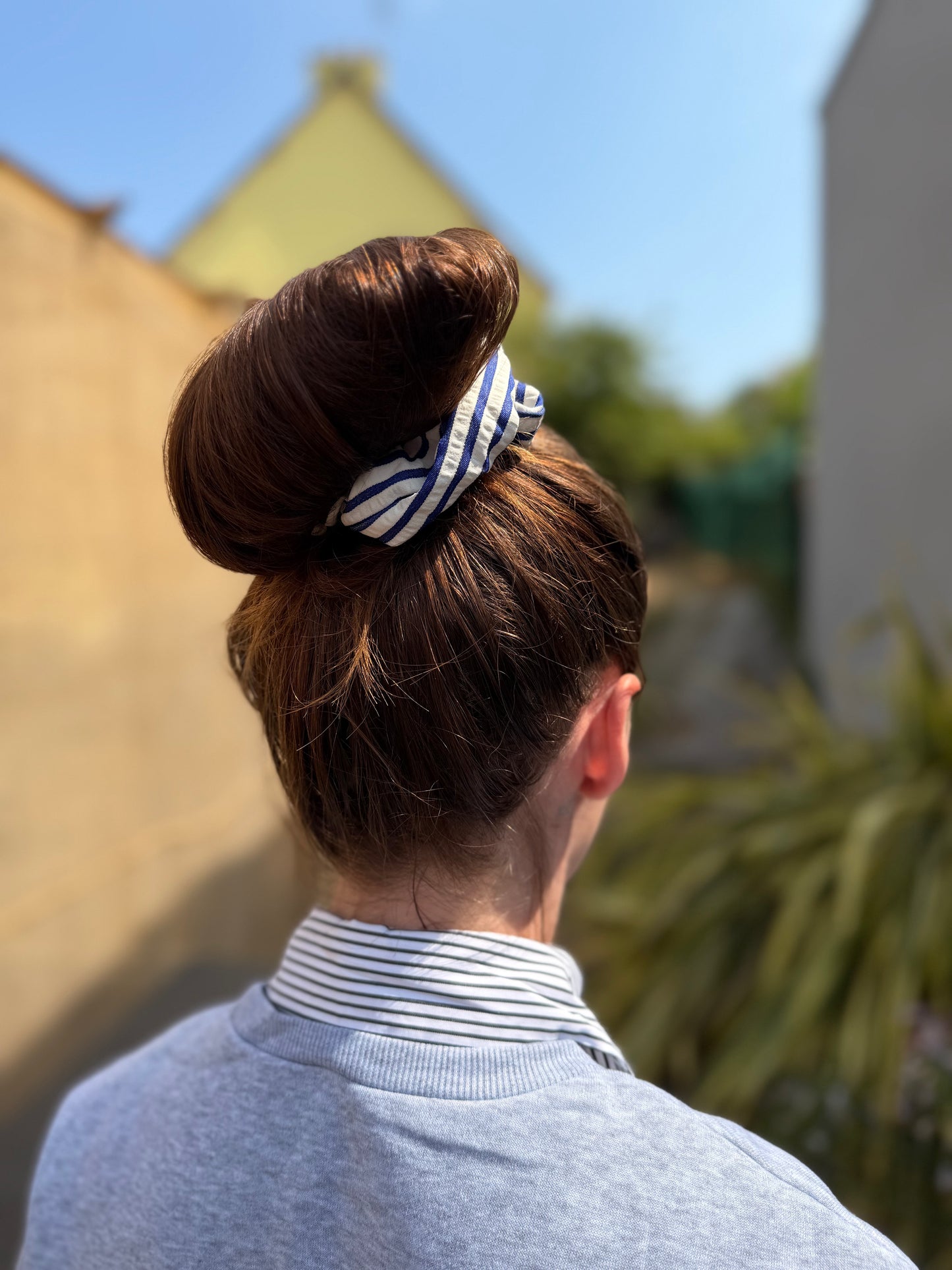 Chouchou XXL Rayures Bleu & Blanc