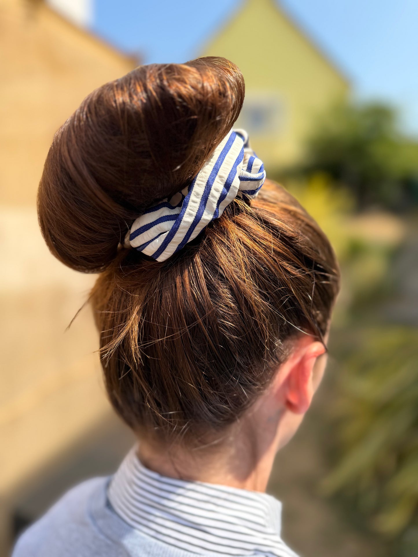 Chouchou XXL Rayures Bleu & Blanc