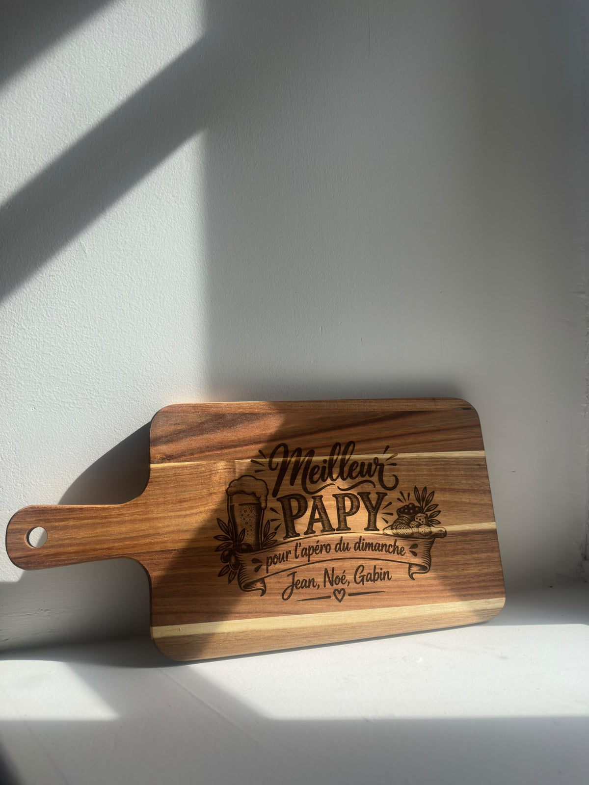 Planche Apéro personnalisable – 41 × 21 cm